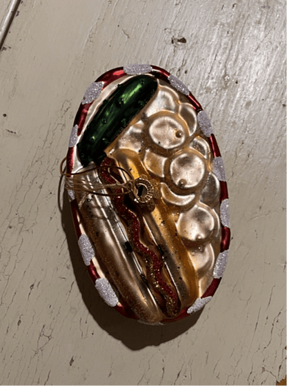 Hot Dog Basket | Christmas Ornament - Bon Ton goods