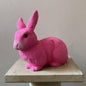 Hot Pink Beaded Medium Bunny | Ino Schaller - Bon Ton goods