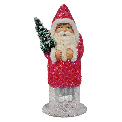 Hot Pink Glitter Santa | Ino Schaller - Bon Ton goods