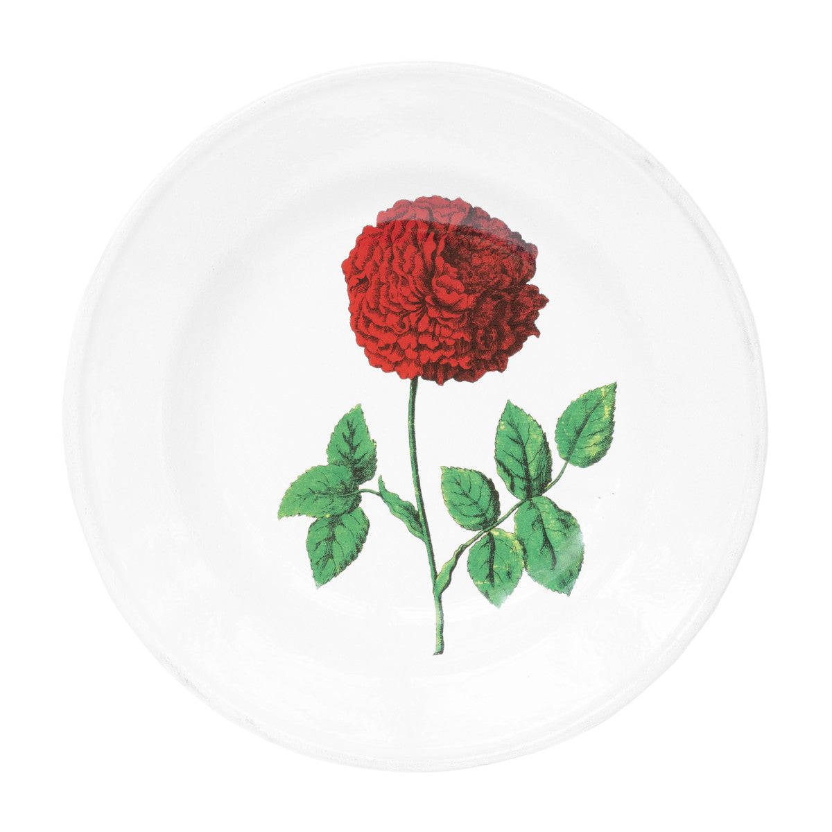 John Derian Hundred Leaved Rose Soup Plate, set of 6 by Astier de Villatte, official product view
