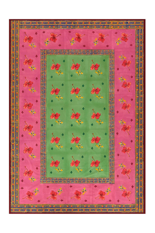 Ibisco Green Pink Tablecloth - 220X270 | Lisa Corti - Bon Ton goods