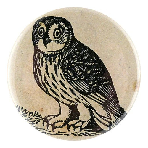 Iconic Owl - Mirror & Button Pins - Bon Ton goods