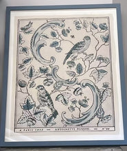 Load image into Gallery viewer, DOMINO PAPER NO. 24A &quot;OISEAUX &amp; FEUILLAGE&quot; - FRAMED
