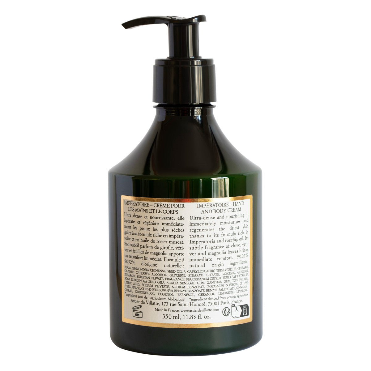 Impératoire Body and Hand Cream | Astier de Villatte - Bon Ton goods