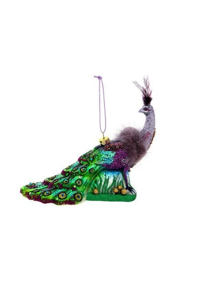 Imperial Peacock - Purple Christmas Ornament - Bon Ton goods