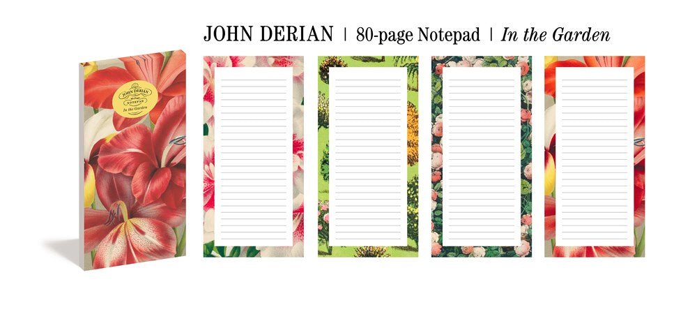 In the Garden Notepad | John Derian - Bon Ton goods