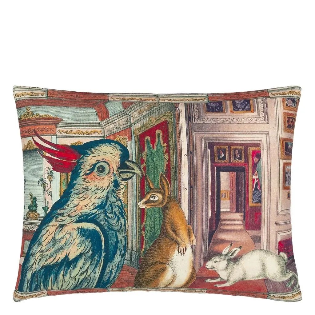 In The Library Sepia Cushion | John Derian - Bon Ton goods
