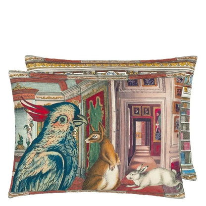 In The Library Sepia Cushion | John Derian - Bon Ton goods