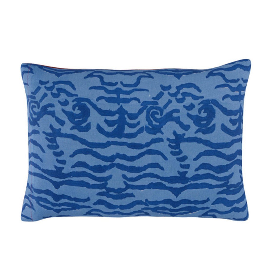 Indian Tiger Red Cushion - Small | Lisa Corti - Bon Ton goods