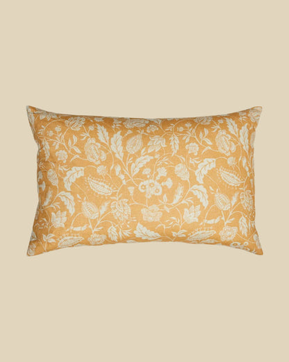 Indienne Cushion | Antoinette Poisson Linen Cushion – Domino Paper Design - Bon Ton goods
