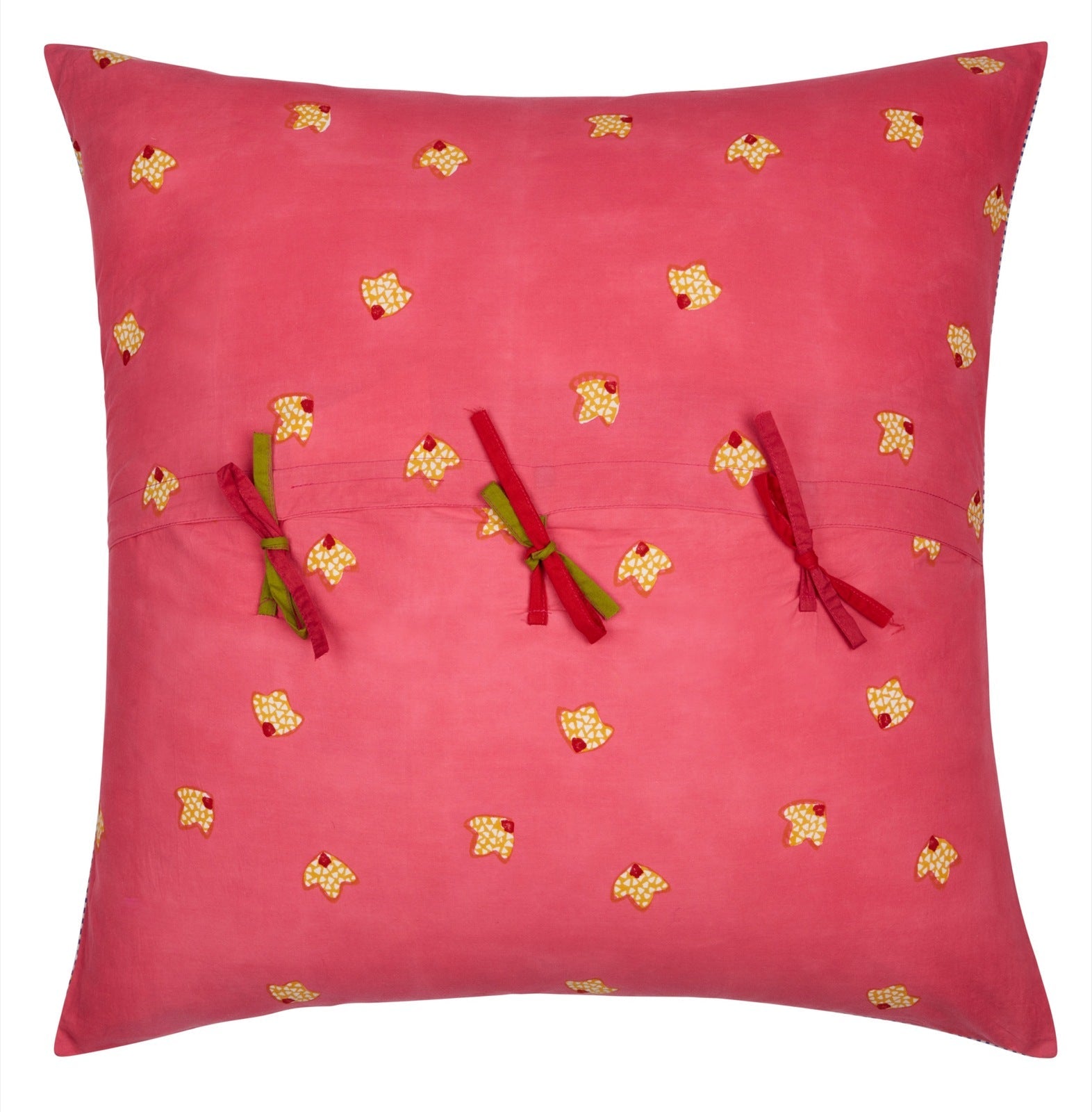 Indonesian Red Rose Pillow - Bon Ton goods