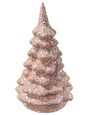 Small nude glitter papier-mâché Christmas tree by Ino Schaller