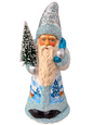 Winter Village Santa front by Ino Schaller, isolated on a transparent background