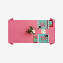 Load image into Gallery viewer, ISSIMO X Lisa Corti Bougainvillea White Veronese Stripes - Placemat - Bon Ton goods
