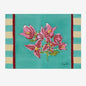 ISSIMO X Lisa Corti Bougainvillea White Veronese Stripes - Placemat - Bon Ton goods