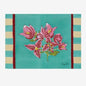 ISSIMO X Lisa Corti Bougainvillea White Veronese Stripes - Placemat | Lisa Corti - Bon Ton goods