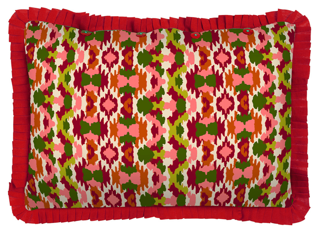 Jaquikat Dark Green Cushion Cover | Lisa Corti - Bon Ton goods