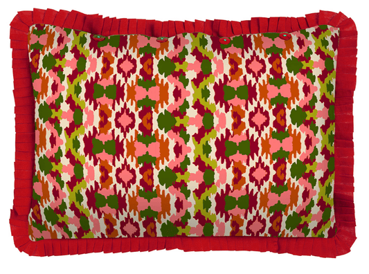 Jaquikat Dark Green Cushion Cover | Lisa Corti - Bon Ton goods