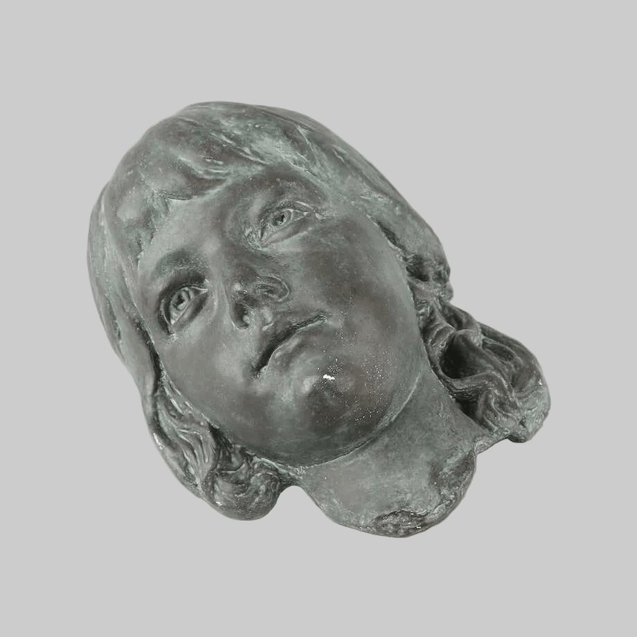 John Börjesson Plaster Sculpture Face, Swedish Sculptor, Late 19th Century - Bon Ton goods