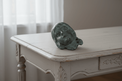 John Börjesson Plaster Sculpture Face, Swedish Sculptor, Late 19th Century - Bon Ton goods