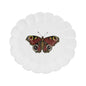 John Derian Burgundy Butterfly Dinner Plate by Astier de Villatte, view 1