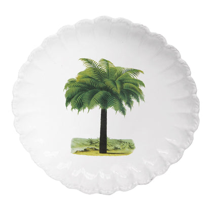 John Derian Medium Palm Tree Plate by Astier de Villatte, view 1