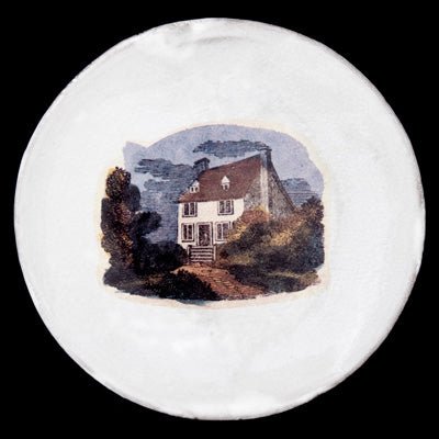 John Derian Medium Small House Plate by Astier de Villatte, view 1