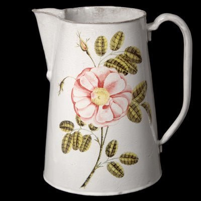 John Derian Painted Rose Pitcher | Astier de Villatte: Exclusive Pre-Order Item - Bon Ton goods