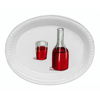 John Derian Red Wine Decanter and Glass Soup Plate by Astier de Villatte, view 1