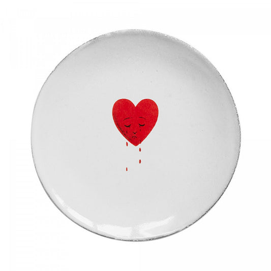 John Derian Small Crying Heart Plate | Astier de Villatte: Exclusive Pre-Order Item - Bon Ton goods