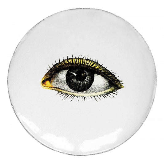 John Derian Small Left Eye Plate | Astier de Villatte: Exclusive Pre-Order Item - Bon Ton goods