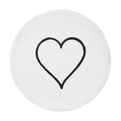 John Derian Small Line Heart Plate by Astier de Villatte, view 1