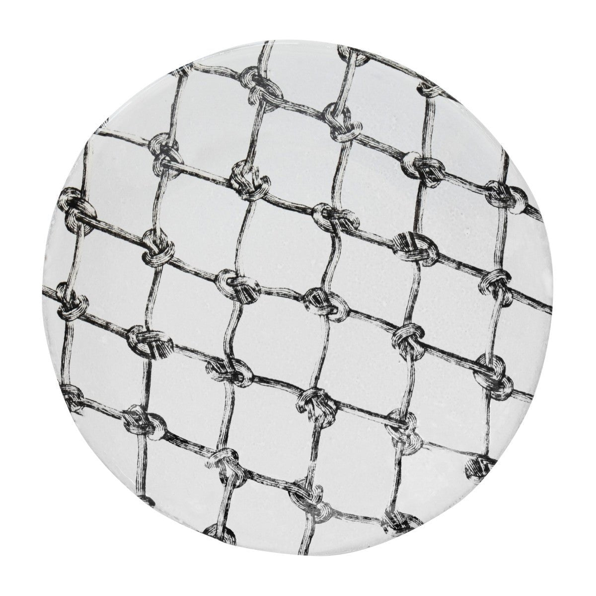 John Derian Small Provincetown Fishnet Plate by Astier de Villatte, view 1