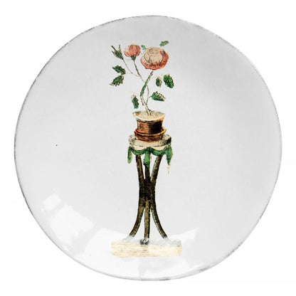 John Derian Small Rosebush Plate by Astier de Villatte, view 1