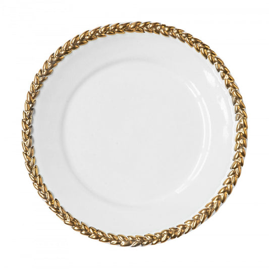 Joséphine Gold Dessert Plate, Set of 6 | Astier de Villatte: Exclusive Pre-Order Item - Bon Ton goods