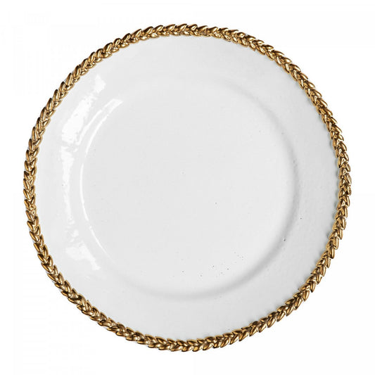 Joséphine Gold Dinner Plate, Set of 6 | Astier de Villatte: Exclusive Pre-Order Item - Bon Ton goods