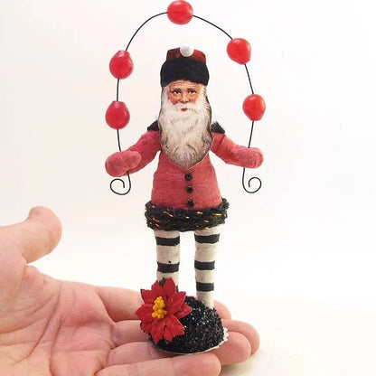 Juggling Santa Figure - Vintage Inspired Spun Cotton - Bon Ton goods