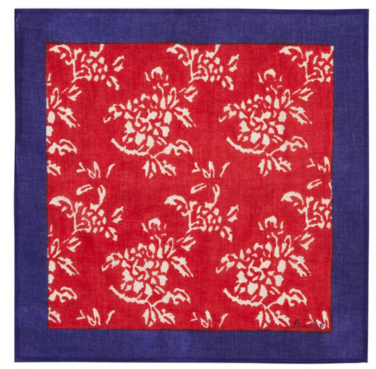 Kandem Flower Red Napkins | Lisa Corti - Bon Ton goods