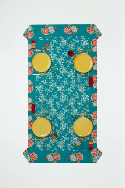 Kandem Queen Green Tablecloth - 220X350 | Lisa Corti - Bon Ton goods