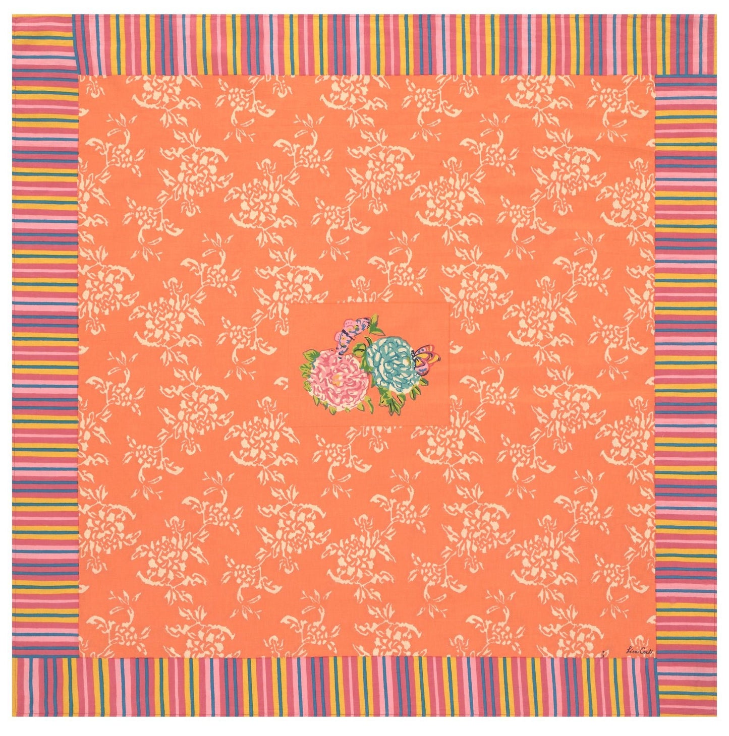 Kandem Queen Peach Cotton Cloth 110x110 | Lisa Corti - Bon Ton goods