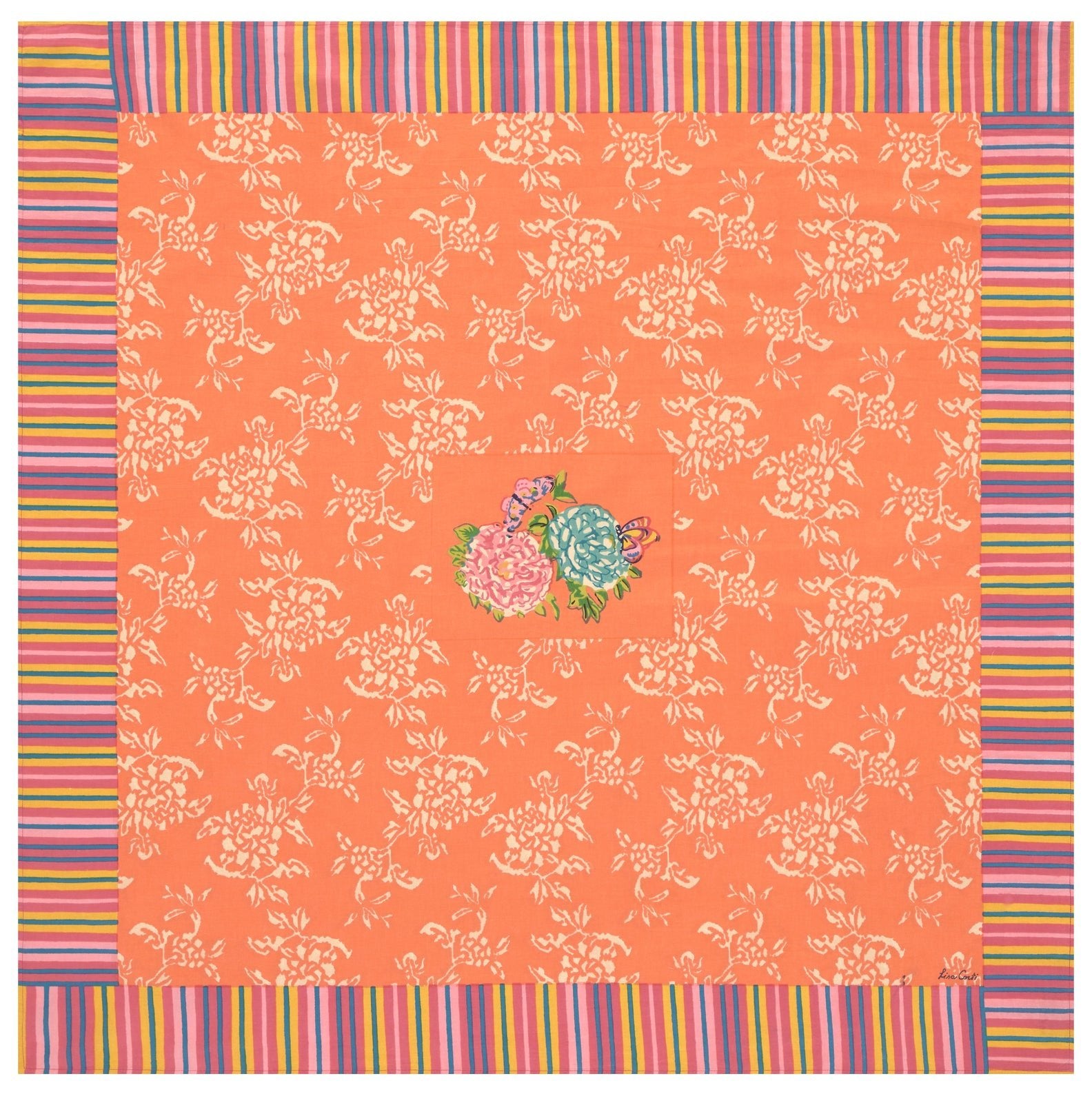 Kandem Queen Peach Cotton Cloth 110x110 | Lisa Corti - Bon Ton goods
