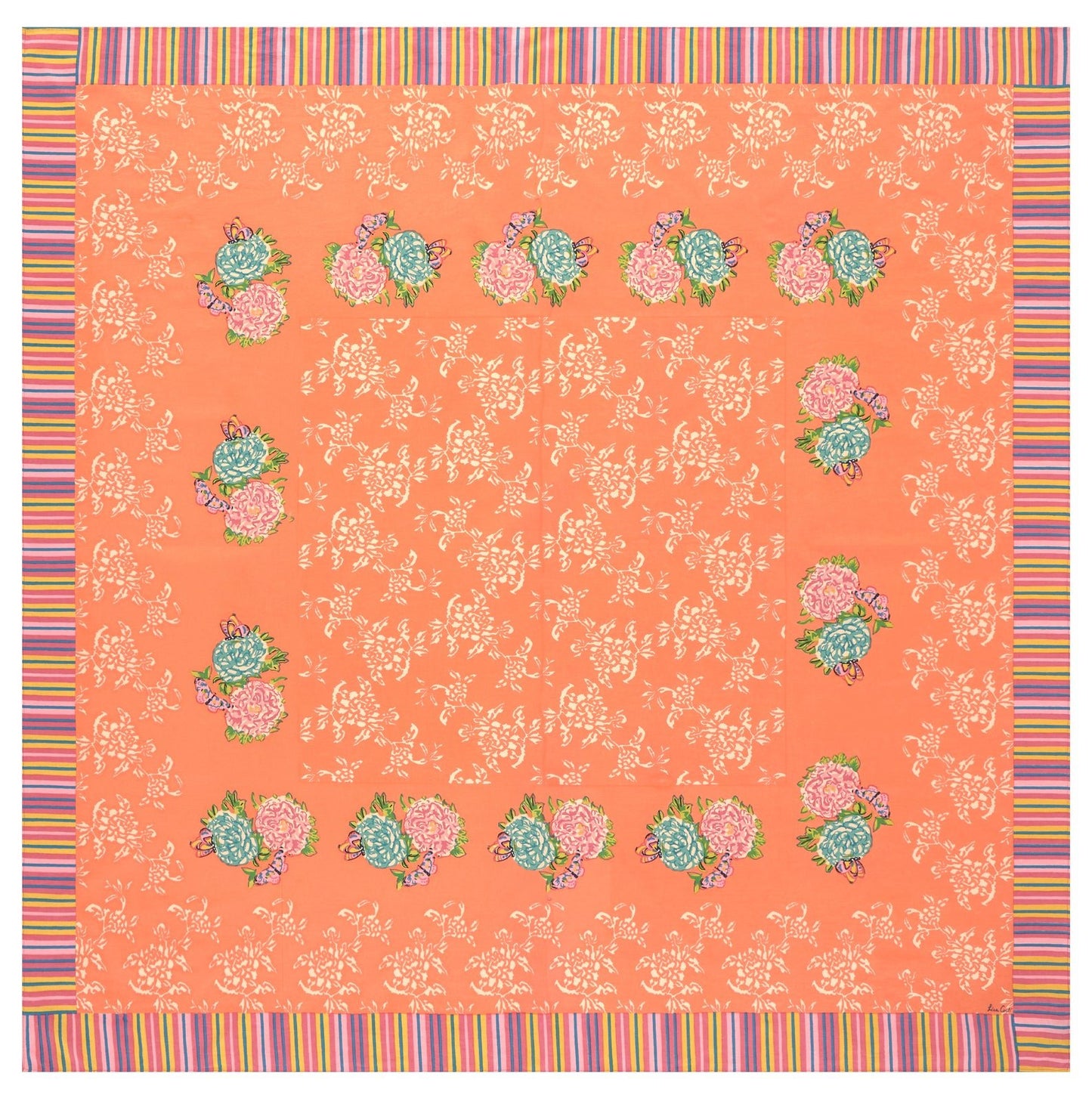 Kandem Queen Peach - Cotton Cloth 180x180 | Lisa Corti - Bon Ton goods