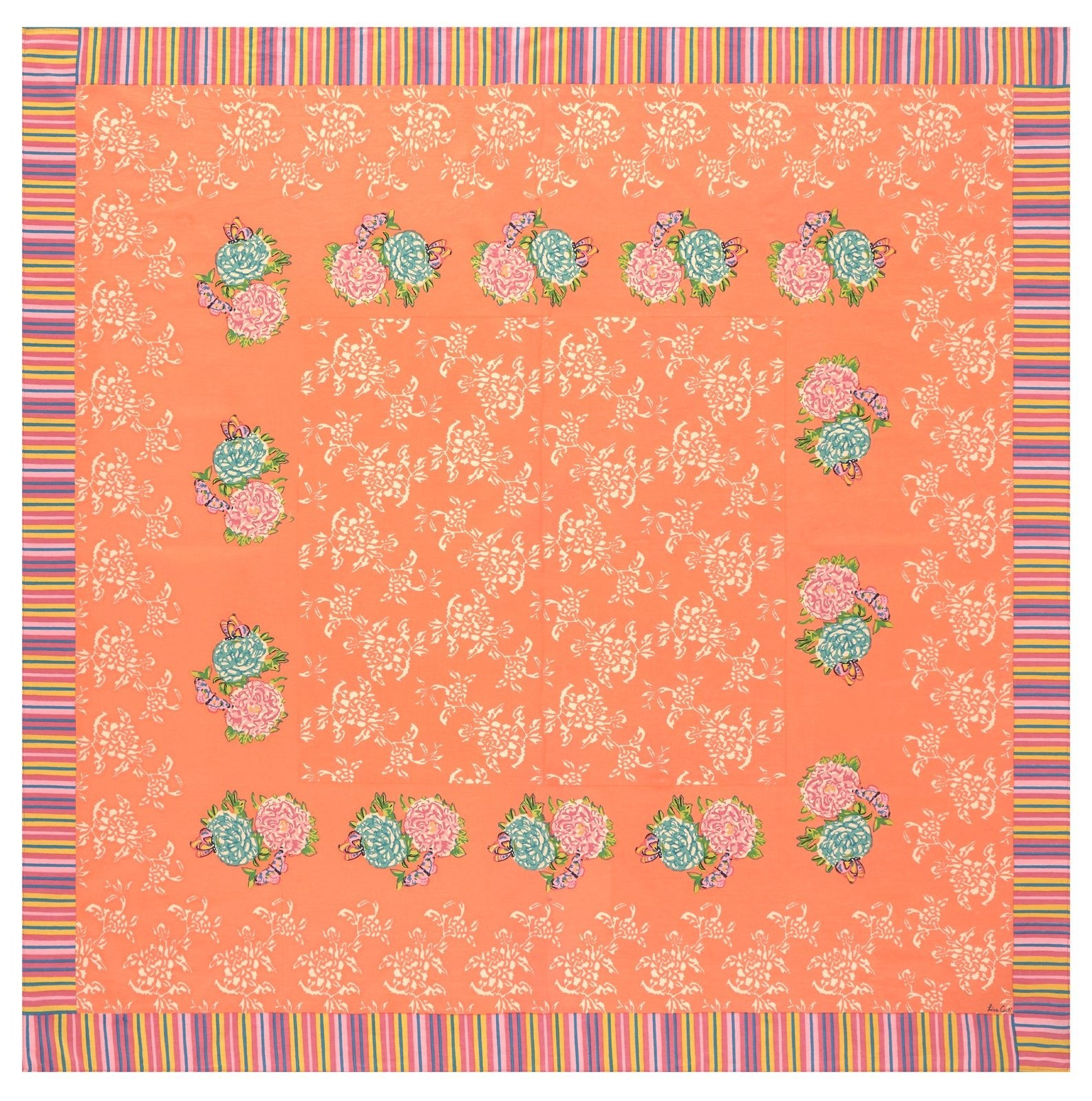 Kandem Queen Peach - Cotton Cloth 180x180 | Lisa Corti - Bon Ton goods