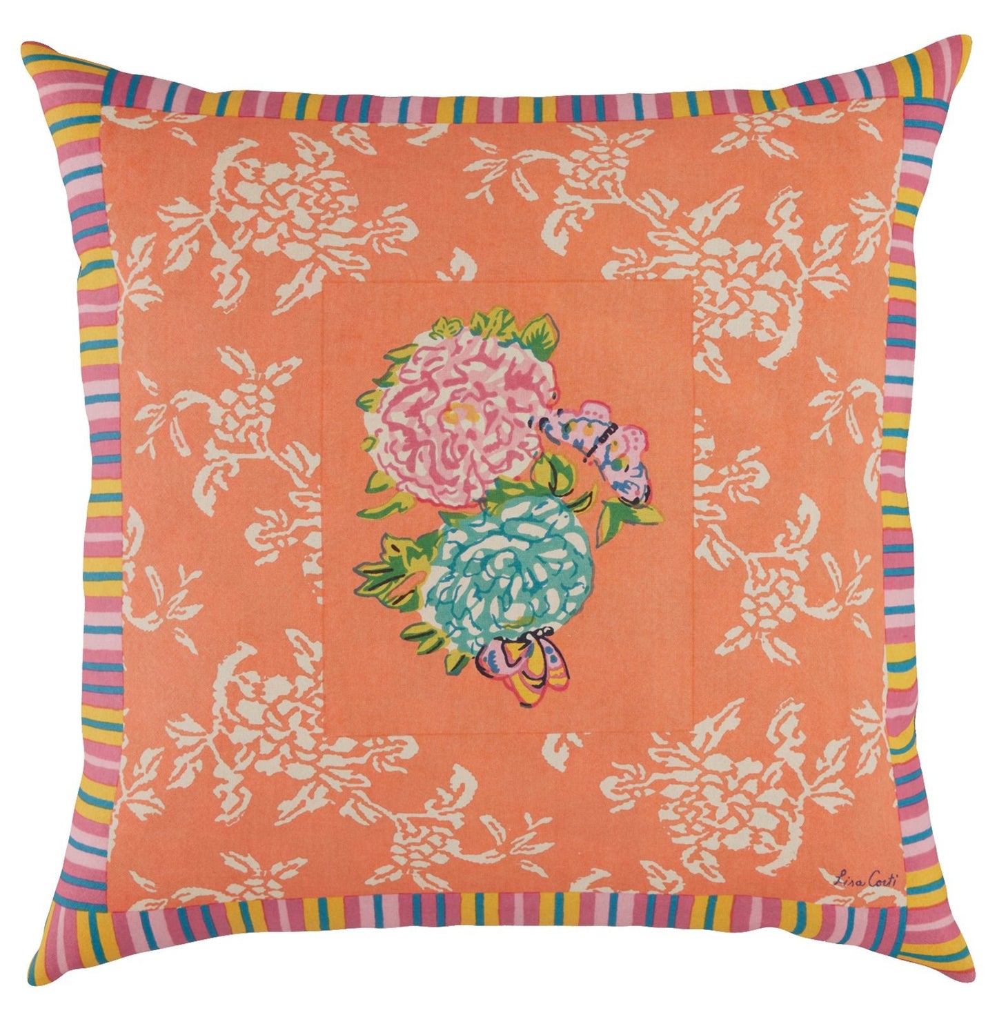 Kandem Queen Peach - Pillow Cushion Cover 60x60 | Lisa Corti - Bon Ton goods