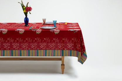 Kandem Queen Red Cotton Cloth - 220x350 | Lisa Corti - Bon Ton goods