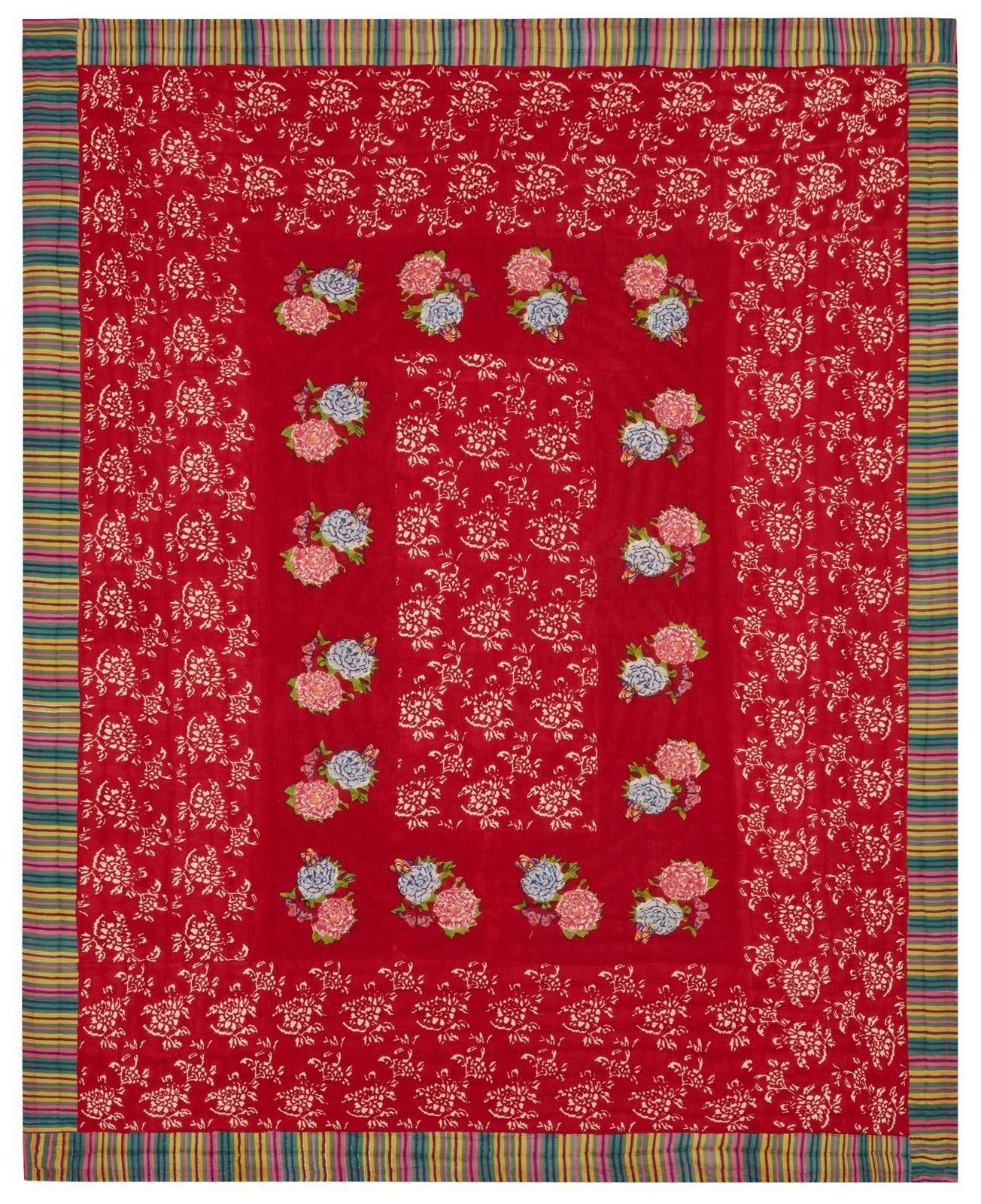 Kandem Queen Red - Reversible Quilt - Bon Ton goods