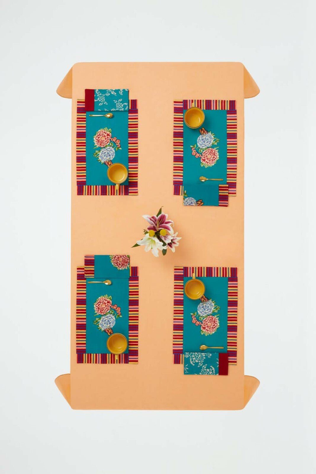 Kandem Queen Sea Green Napkins | Lisa Corti - Bon Ton goods
