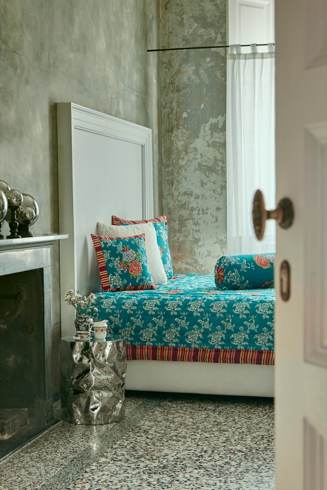 Kandem Queen Sea Green Quilt 220 x 270 | Lisa Corti - Bon Ton goods