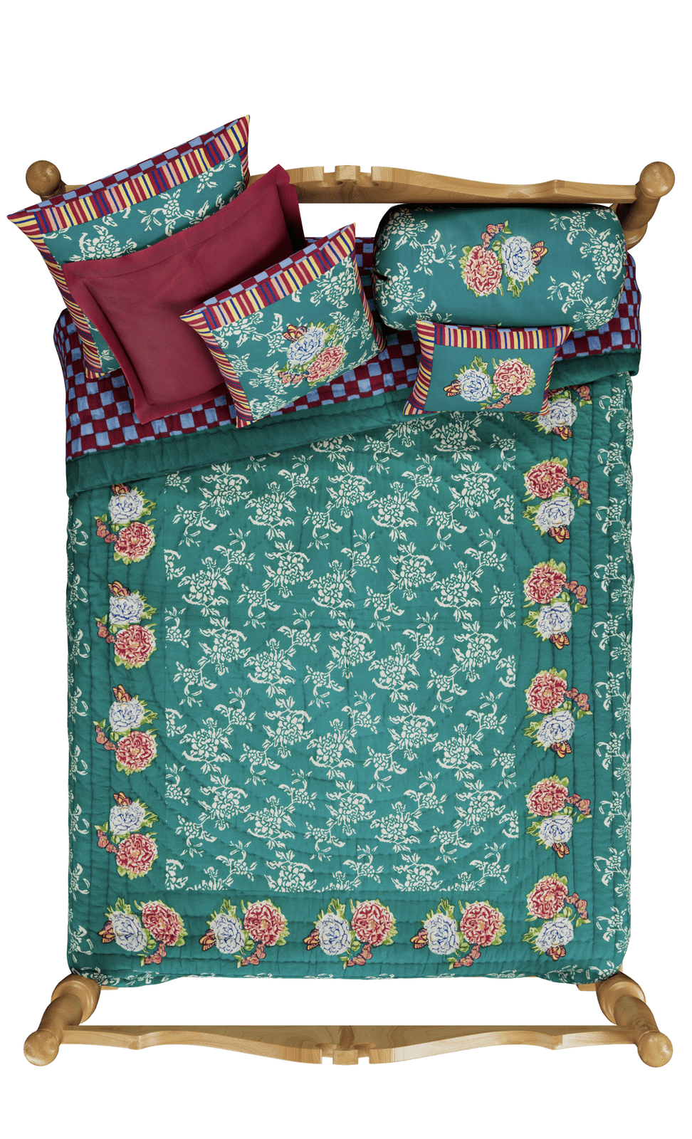 Kandem Queen Sea Green Quilt 220 x 270 | Lisa Corti - Bon Ton goods