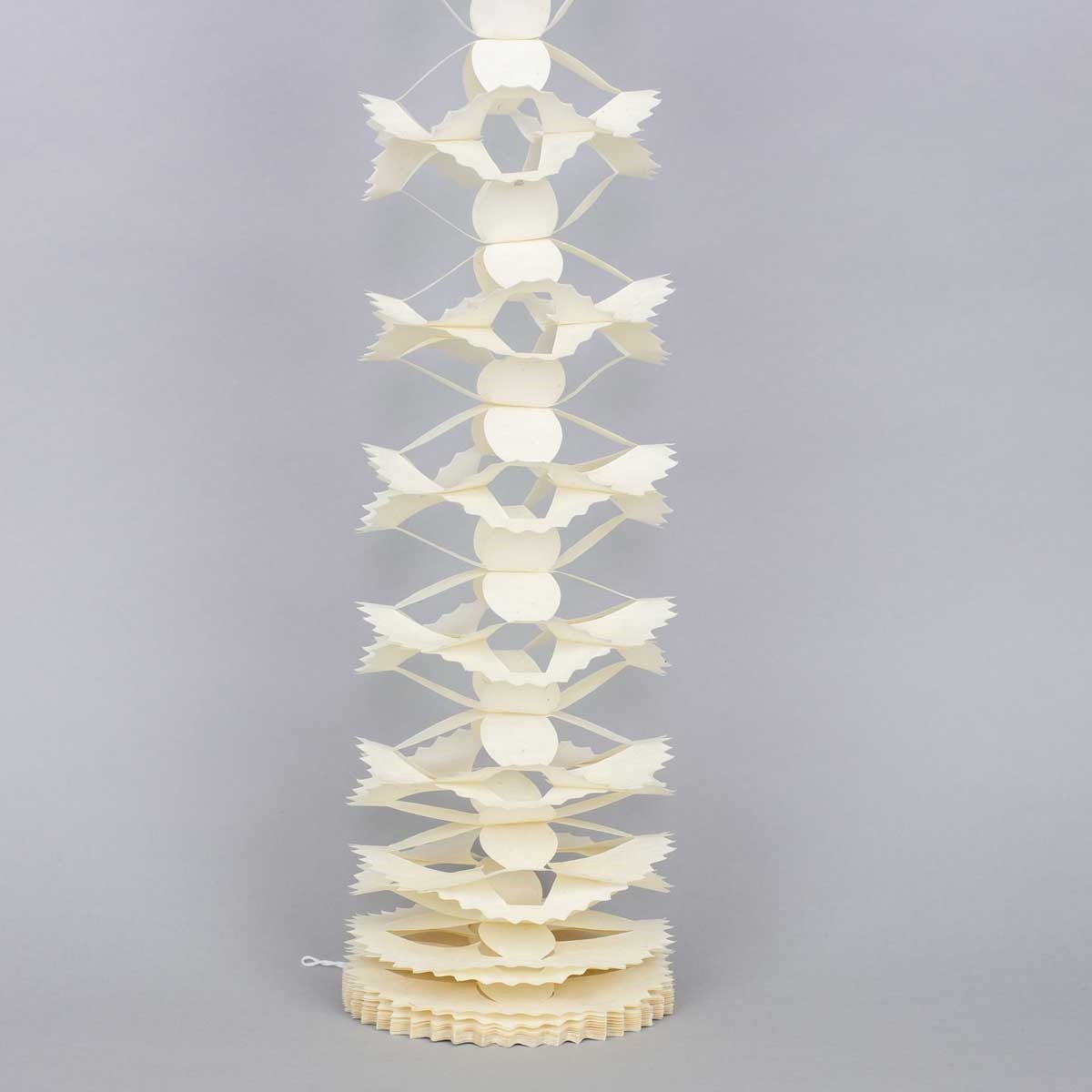KATHMANDU Garland, White | Christmas Ornament - Bon Ton goods